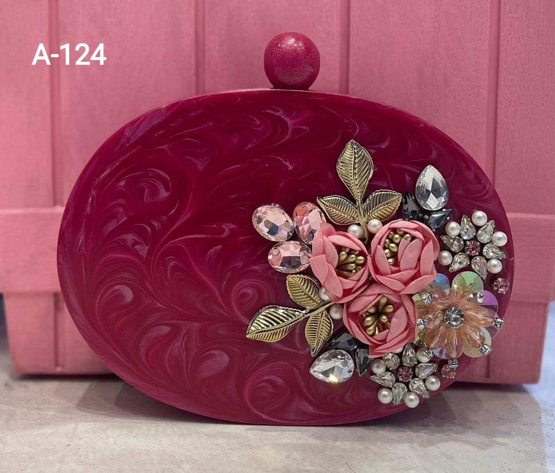 Bombay Style Function Wear Marbal Clutches Wholesale Price In Mumbai
